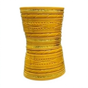 BS INTERNATIONAL Bridal Ivory Resin Ball Shape Religious Style Bangles <b>Red</b> Color Eco-Friendly High Quality Wedding Gift for - Product Image 3