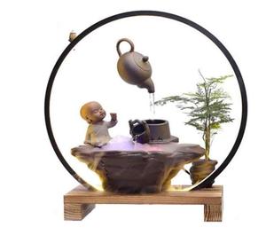 Fuente de Resina para Interiores, Pecera, Paisaje Artificial, Rocalla, Fuente de Agua, Adornos para Sala de Estar, Escritorio, Amuleto de la <span class=keywords><strong>Suerte</strong></span> - Product Image 2