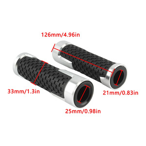 ZUQING Motorcycle Handlebar Grips Aluminum Alloy Black Rubber <b>Waterproof</b> Slip Resistant For Off Road Motorcycles - Product Image 6