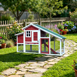SDC032 Luxury Eco-friendly <b>Large</b> Waterproof Villa Style Chicken Coop Pet House Furniture Wood Easy Clean All Seasons Outdoor Run - Product Image 1
