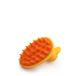 Custom Logo Soft Silicone Cute Yellow Duck Scalp <b>Brush</b> Dog Bath Shower <b>Brush</b> Wash Hair <b>Pet</b> Massager Shampoo <b>Brush</b> Bathroom - Product Image 3