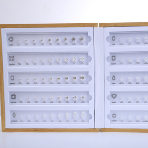 Алмазный Набор для селектора с индивидуальным дизайном колец для изучения форм и размеров для муассанитовых ювелирных изделий с бриллиантами - Product Image 1