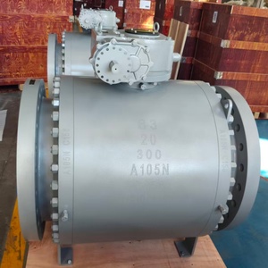 Vanne à bille manuelle OEM à bride montée sur trunnion en acier au carbone forgé certifiée API 6D 12 pouces 300 lb à double blocage et purge - Product Image 3