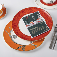 P & T Royal Ware Vaisselle Élégante Assiette de présentation Ensemble de vaisselle pour petit-déjeuner Ensemble de table Vaisselle Style européen Plat à beurre pour la maison