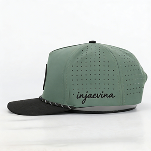 Gorra de Golf Personalizada con Logotipo, 5 Paneles, Parche de Goma, Cierre a Presión, Impermeable, Gorra de Béisbol con Cuerda para Exteriores, Ajustable - Product Image 3