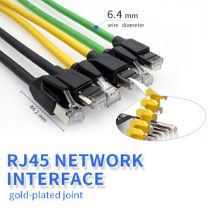 高灵活性工业以太网 Cat 6 UTP 电缆伺服 10Gbps 8 芯拖链 CEE 公头端 EU/US 插头 ETL/CE 认证 - Product Image 4