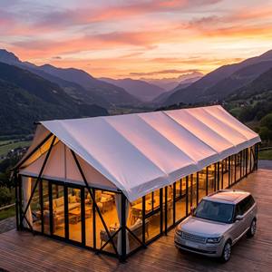 Tenda Glamping Kaca 750G Film Tensile Kaca Tempered Tenda Kemah Mewah untuk Resor Luar Ruangan - Product Image 5