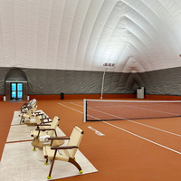 Dôme sportif gonflable personnalisable pour l'extérieur, structure dôme à membrane, salle de sport, entrepôt