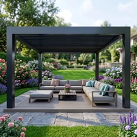 Pergola Bioclimatique Moderne en Aluminium à Lames Orientables et Gazebo de Jardin 2025 – Grande Vente, Tailles Personnalisables