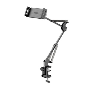 Soporte para Teléfono Móvil y Tablet para Cama y Escritorio, Ajuste de Ángulo de 360°, Base de Doble Orificio, Soporte de Acero al Carbono, <span class=keywords><strong>Gadget</strong></span> para Personas Perezosas - Product Image 1