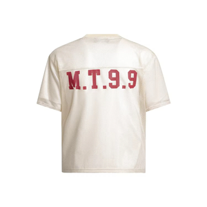 Camiseta de malla holgada para hombre con hombros caídos, talla grande, manga corta, transpirable, ligera, de secado rápido, con logotipo personalizado, OEM - Product Image 4