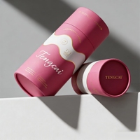 Boîtes cylindriques en carton ondulé haut de gamme personnalisables avec laminage mat pour emballages cosmétiques de parfums, crèmes pour le visage et crèmes pour les yeux de qualité supérieure