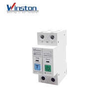 Interruptor de Circuito Inteligente WiFi Winston 63A RCBO 2P con Protección Contra Fugas, Medición de Energía, Protección Contra Sobretensión y Baja Tensión, Tuya CE