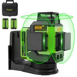 <span class=keywords><strong>Huepar</strong></span>-láser de larga duración de trabajo <span class=keywords><strong>3D</strong></span> LS03CG, nivelado automático, niveles láser con funda de transporte dura - Product Image 1