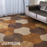 Parquet en bois multicouche en teck pour projets de décoration d'hôtels et de villas