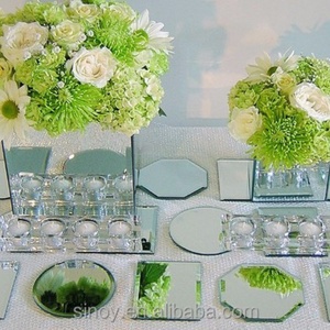 10-Inch or 12-Inch Beveled Edge <b>Mirror</b> Tiles for Wedding Centerpiece Home Decoration or <b>Mirror</b> Candle Plate - Product Image 6