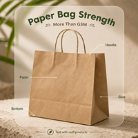 Sac en papier kraft à poignée torsadée, qualité alimentaire, pour emballage à emporter, vente en gros pour boulangerie, sandwicherie, café, fournisseur OEM