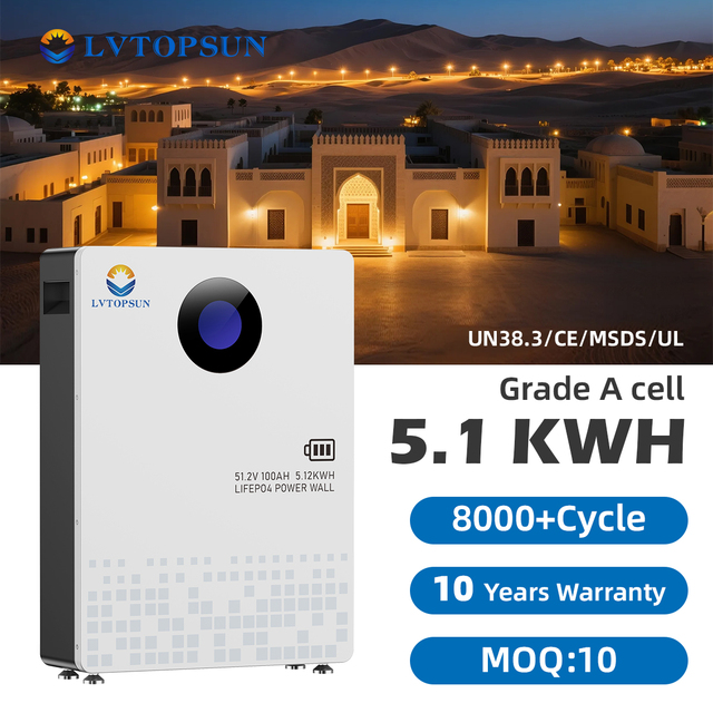 LVTOPSUN 51.2V 100Ah 5.12kWh Home Energy Storage Solar Battery 5kWh Lithium Ion Battery Li | Tier-1 BESS Manufacturer Since 2016