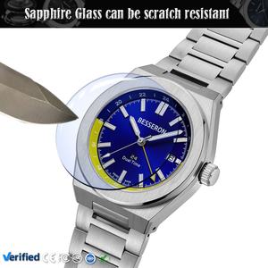 Wholesale Men's Luxury Fashion Quartz <b>Watch</b> Sapphire Crystal Dial Stainless Steel Band 5BAR Water Resistance Luminous - Product Image 4