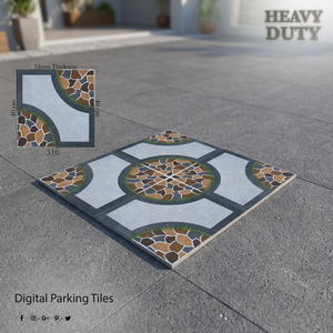 Carreaux de parking en porcelaine antidérapants de qualité supérieure 16x16 pouces, finition mate numérique, pour revêtement de sol extérieur en céramique - Product Image 3