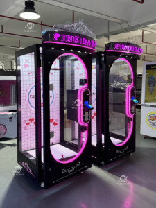 New arrivals Đồng tiền hoạt động màu hồng ngày cắt Quà Tặng trò chơi máy Đồ chơi cần cẩu giải thưởng kéo máy búp bê với hóa đơn chấp nhận - Product Image 4