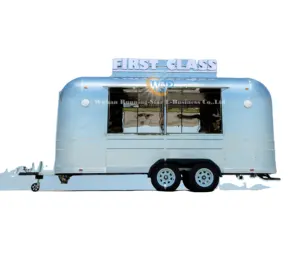 Galvanized Retro Food Truck for Sale Concession Food Trailer Best Designed Mobile Square Food Trailer for Sale in China Chips