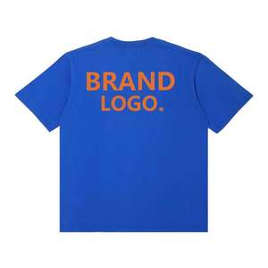 Camiseta de Diseñador de Lujo, 100% Algodón, Peso Pesado, Unisex, con Impresión de Logotipo Personalizado, Camiseta Blanca Extra Grande para Hombre - Product Image 4