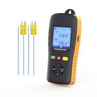 Termometer Termokopel Tipe K Portabel Pengukur Suhu Digital dengan Probe Tipe J T