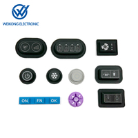 Clavier en caoutchouc de silicone gravé au laser et conception de bouton personnalisable pour clavier