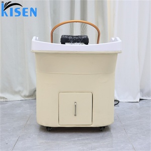 Bac à shampoing portable Kisen Head Spa avec dôme sauna et arche d'eau, personnalisable, nécessitant une installation de plomberie - Product Image 4