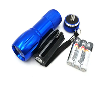 9-LED-Taschenlampe Hersteller OEM Tiger World Trockenbatterie Taschen-Maglite-Taschenlampe