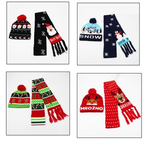 Christmas <b>Hat</b> Scarf Set LED Luminous Adult and Children's Colored Luminous <b>Hats</b> Knitted Christmas <b>Hats</b> Party Gifts - Product Image 6