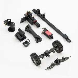 Serviços de usinagem de eixo traseiro completo de plástico fresagem CNC para carro RC