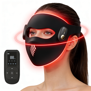 Máscara de Terapia de Luz Roja Infrarroja de Silicona con Control Inalámbrico, <span class=keywords><strong>4D</strong></span>, 7 Colores, Longitud de Onda 460nm 665nm 850nm - Product Image 1