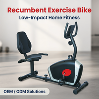 Vélo d'exercice magnétique inclinable K-FIT GS-8509R – Équipement de musculation à domicile à prix abordable – Vélo d'appartement pour cardio en intérieur