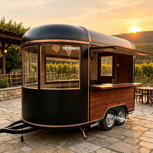 Chariot alimentaire écologique à remorquer, aménagement intérieur optimisé pour la consommation d'énergie, remorque alimentaire mobile pour la vente de nourriture en extérieur à usages multiples - Product Image 1