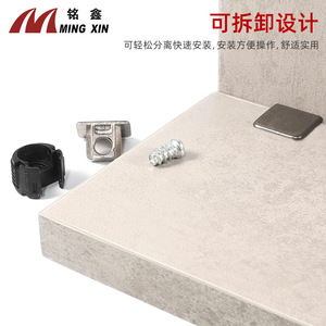 Ming Xin Zinc Alloy Square Shelf Connector Black Gunmetal Nickel Plated Panel Furniture <b>Bracket</b> - Product Image 5