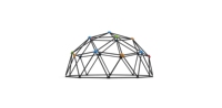 XCF003 2in1 extérieur Jungle Gym singe barre escalade jouet pour les tout-petits, Clime avec toboggan 8ft géométrique dôme escalade aire de jeux ensemble