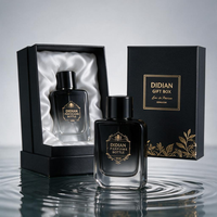 Flacon de parfum rechargeable format voyage personnalisé avec boîte, 30ml 50ml 100ml, flacon pulvérisateur en verre fin à col serti pour parfum