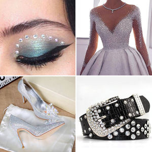 Bobohoo หินคริสตัล AB และคริสตัล2028พลอยเทียมตกแต่งเล็บแก้วแบบไม่ร้อน - Product Image 4