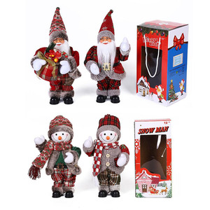 Factory Direct Sale Swing <b>Christmas</b> Santa Toys Xmas Gift <b>Box</b> Package <b>Christmas</b> Santa Electric <b>Christmas</b> Plush Toys - Product Image 2