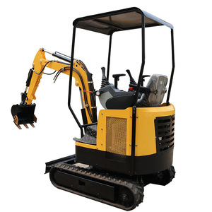 Mini-excavatrice sur chenilles hydraulique de 17 tonnes pour travaux miniers et de construction, couleur jaune - Product Image 4