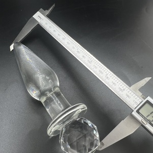 Çift uçlu şeffaf borosilikat cam zevk değnek Penis kadınlar için % Dildo-100 su geçirmez çevre dostu YFSJ marka - Product Image 6