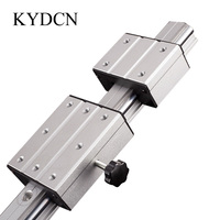Rail de guidage linéaire interne à double axe Kaiyade LGD avec patin coulissant en acier rapide et alliage d'aluminium, longueur personnalisable