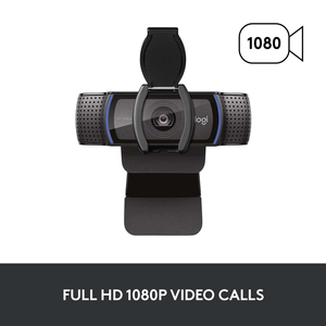 โลจิเทค ซี 920 เอชดี โปรเว็บแคม 1080p เลนส์กระจกออโต้โฟกัสไมค์สเตอริโอคู่ไรท์ไลท์ 2 สำหรับทีมซูมพีซี - Product Image 2