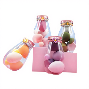 Ensemble <span class=keywords><strong>de</strong></span> 6 <span class=keywords><strong>éponge</strong></span>s <span class=keywords><strong>de</strong></span> maquillage miniatures en forme <span class=keywords><strong>de</strong></span> larme, haute résilience, pour le mélange <span class=keywords><strong>de</strong></span> <span class=keywords><strong>fond</strong></span> <span class=keywords><strong>de</strong></span> <span class=keywords><strong>teint</strong></span>, avec boîte et flacon - Product Image 1
