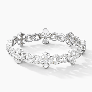 Bracelet cubain unisexe BRILLIANT DIAMANT 14 mm avec fermoir boîte, bijoux de mariage tendance, 34g, style hip-hop luxueux - Product Image 5