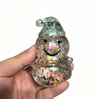 Jouet Squishy Bonhomme de Neige de Noël en Caoutchouc Anti-Stress, Ornement d'Arbre, Cadeau de Fêtes, Vente en Gros Direct Fabricant