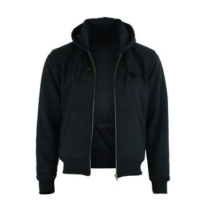 Vente en gros de sweats à capuche d'hiver personnalisés 100% coton pour hommes - Sweats à capuche tendance en molleton épais avec fermeture éclair et teinture unie - Product Image 2