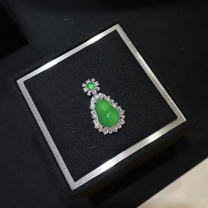 Collar de Plata de Ley S925 con Serpiente Espíritu Verde, Diseño Exquisito del Zodiaco Chino, Colgantes y Dijes de Diamantes Únicos - Product Image 4